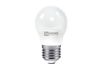 Изображение товара Лампа светодиодная IN HOME LED 8W ШАР-VC 4000K 230V 600Лм в Миди Лтд