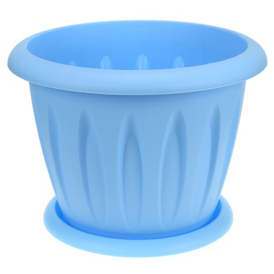 Изображение товара Горшок для растений ФЕЛИЦИЯ с поддоном d140мм 0,9л колор (54шт/уп) в Миди Лтд