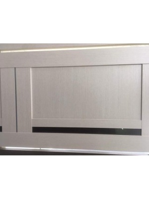 Изображение товара Полотно дверное ПО деколайн модель-27 беленый дуб стекло черное 800 в Миди Лтд