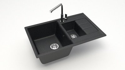 Мойка матовая Карельский Камень Blondi 210/Q4 (755*500мм) черная - фото в Миди Лтд Изображение товара Мойка матовая Карельский Камень Blondi 210/Q4 (755*500мм) черная в Миди Лтд