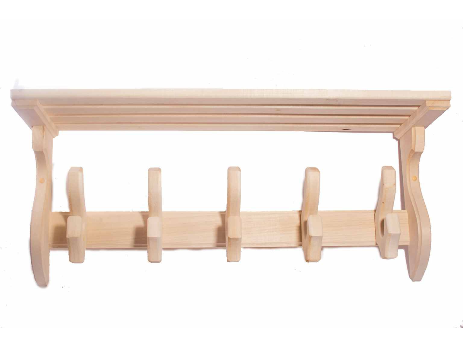 Полка-вешалка двойные крючки 5кр - фото в Миди Лтд Изображение товара Полка-вешалка двойные крючки 5кр в Миди Лтд