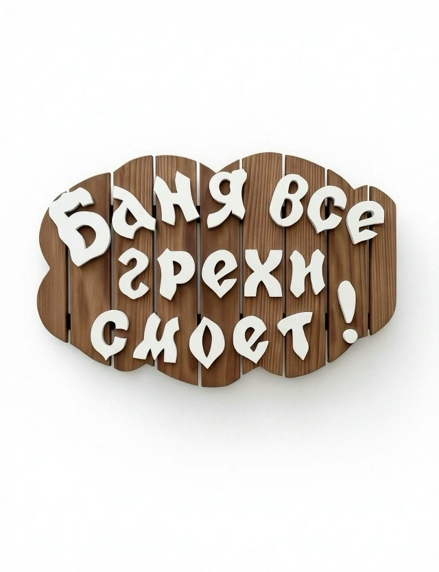 Изображение товара Табличка "Баня все грехи смоет" в Миди Лтд