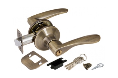 Замок ручка Бронза с ключом,фиксатором 6020 АВ-Е - фото в Миди Лтд Изображение товара Замок ручка Бронза с ключом,фиксатором 6020 АВ-Е в Миди Лтд