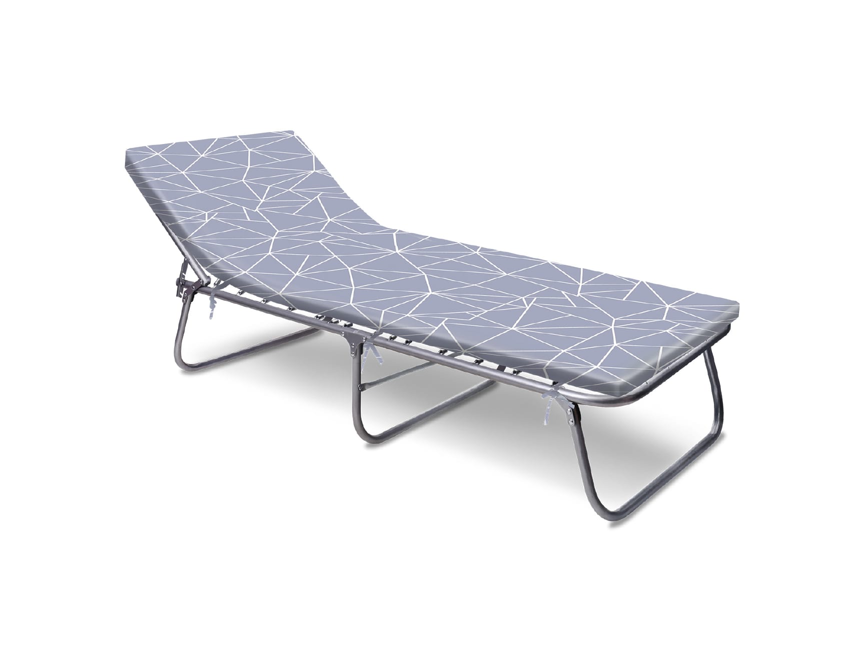 Раскладушка NIKA с гипоаллергенным матрасом 1915х715х330 с узорами - фото в Миди Лтд Изображение товара Раскладушка NIKA с гипоаллергенным матрасом 1915х715х330 с узорами в Миди Лтд