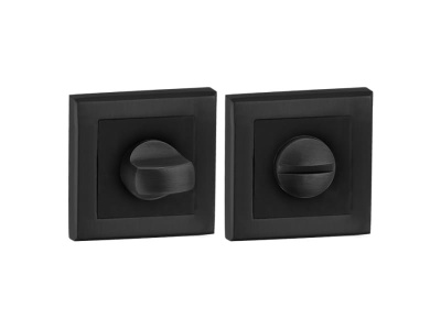 Завертка дверная ВК6 QL BL-24 черный (квадр.) - фото в Миди Лтд Изображение товара Завертка дверная ВК6 QL BL-24 черный (квадр.) в Миди Лтд