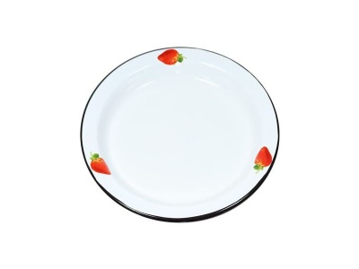 Изображение товара Блюдо эмаль белая 2л Аромат клубники С-0810/5 (5шт/уп) в Миди Лтд