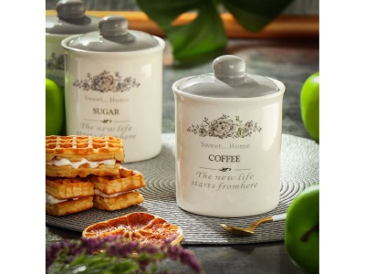 Банка для сыпучих продуктов доломит 0,55л с крышкой Daniks Кофе Классик (36шт/уп) - фото в Миди Лтд Изображение товара Банка для сыпучих продуктов доломит 0,55л с крышкой Daniks Кофе Классик (36шт/уп) в Миди Лтд