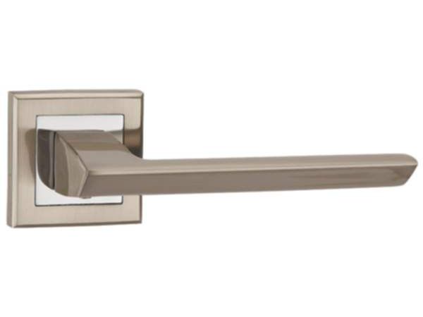 Ручки дверные BLADE QL  SN/CP-3 матовый никель/хром - фото в Миди Лтд Изображение товара Ручки дверные BLADE QL  SN/CP-3 матовый никель/хром в Миди Лтд