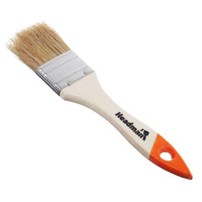 Изображение товара Кисть малярная плоская Бейсик 38мм натуральная щетина HEADMAN (12шт/уп) в Миди Лтд