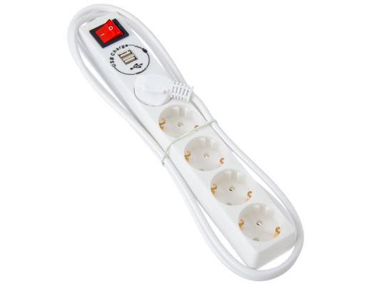 Изображение товара Удлинитель 5 гнезд  500mA 2м ЕРМАК              ХХ в Миди Лтд