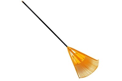 Изображение товара Грабли веерные УМЕЛЕЦ полипропиленовые в сборе алюминиевый черенок желтые (5шт/уп) в Миди Лтд