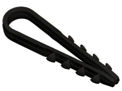 Изображение товара Дюбель-хомут ДХК-18 для круглого кабеля 11х18мм нейлон черный (100шт/уп) TDM в Миди Лтд