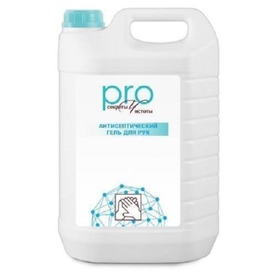 Изображение товара Антисептический гель для рук Секреты чистоты PRO канистра 4,5 кг (4шт/уп) в Миди Лтд
