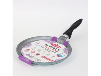 Изображение товара Сковорода блинная Marble evolution silver 24см АП несъемная ручка АЛТЕЙ (12шт/уп) в Миди Лтд