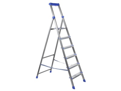 Стремянка комбинированная NIKA 6 широкие ступени высота до верхней площ 128,5см 7кг - фото в Миди Лтд Изображение товара Стремянка комбинированная NIKA 6 широкие ступени высота до верхней площ 128,5см 7кг в Миди Лтд