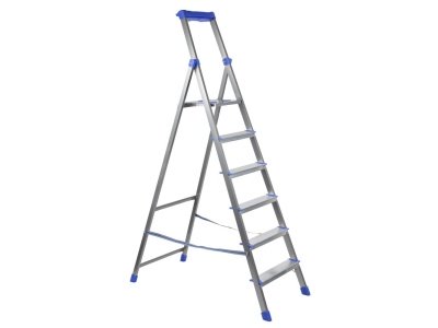 Стремянка комбинированная NIKA 6 широкие ступени высота до верхней площ 128,5см 7кг - фото в Миди Лтд Изображение товара Стремянка комбинированная NIKA 6 широкие ступени высота до верхней площ 128,5см 7кг в Миди Лтд