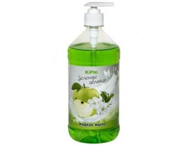 Мыло жидкое Зеленое яблоко универсальное ПЭТ 0,9л с дозатором (20шт/уп) - фото в Миди Лтд Изображение товара Мыло жидкое Зеленое яблоко универсальное ПЭТ 0,9л с дозатором (20шт/уп) в Миди Лтд