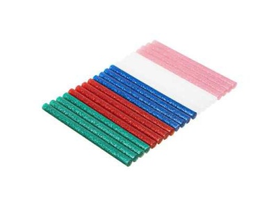 Изображение товара Стержни клеевые  7,2*100мм цветные со стразами (20шт/уп) в Миди Лтд