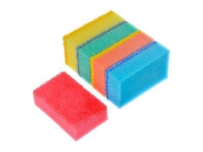 Изображение товара Набор губок для мытья посуды VETTA  Прима 8*5*2,5см (5шт/уп)(80уп/кор) в Миди Лтд