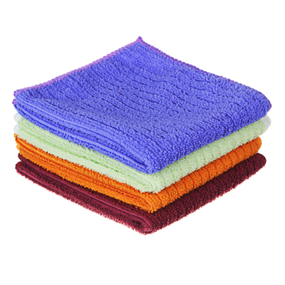 Изображение товара Набор салфеток из микрофибры универсальные "Полоски" 25*35см (4шт/уп) 4 цвета VETTA в Миди Лтд