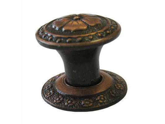 Ручка-кнопка РК-01 цветок АМ Реж (10шт/уп) - фото в Миди Лтд Изображение товара Ручка-кнопка РК-01 цветок АМ Реж (10шт/уп) в Миди Лтд