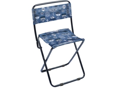 Стул складной походный со спинкой NIKA 385x370x650 джинс Х - фото в Миди Лтд Изображение товара Стул складной походный со спинкой NIKA 385x370x650 джинс Х в Миди Лтд