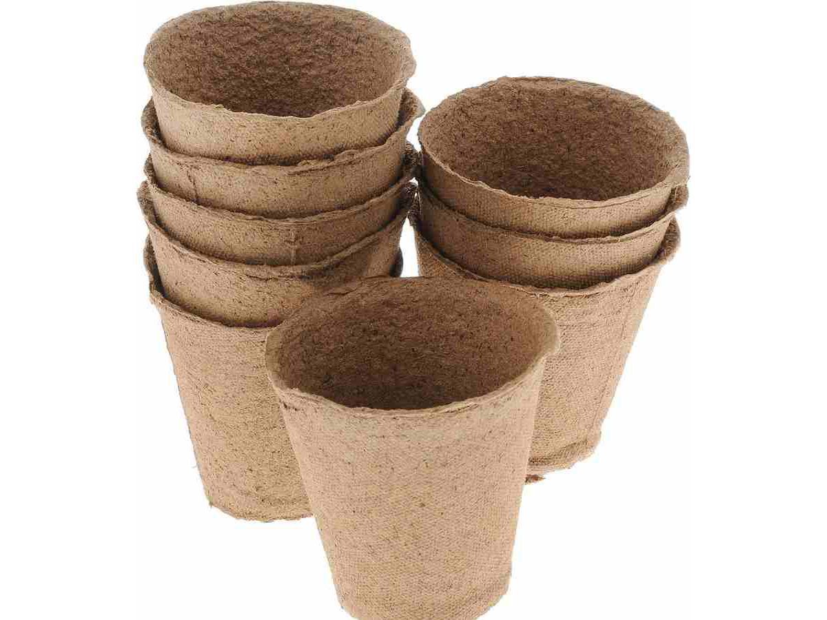 Горшочки торфяные 100*110 круглый (150шт/уп) - фото в Миди Лтд Изображение товара Горшочки торфяные 100*110 круглый (150шт/уп) в Миди Лтд