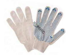 Перчатки х/б 4 нити 10 кл. ПВХ Точка Белые (Эконом) (10шт/уп)(500шт/меш) - фото в Миди Лтд Изображение товара Перчатки х/б 4 нити 10 кл. ПВХ Точка Белые (Эконом) (10шт/уп)(500шт/меш) в Миди Лтд