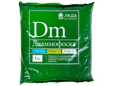Удобрение Диаммофоска Леда 1 кг (30шт/уп) - фото в Миди Лтд Изображение товара Удобрение Диаммофоска Леда 1 кг (30шт/уп) в Миди Лтд