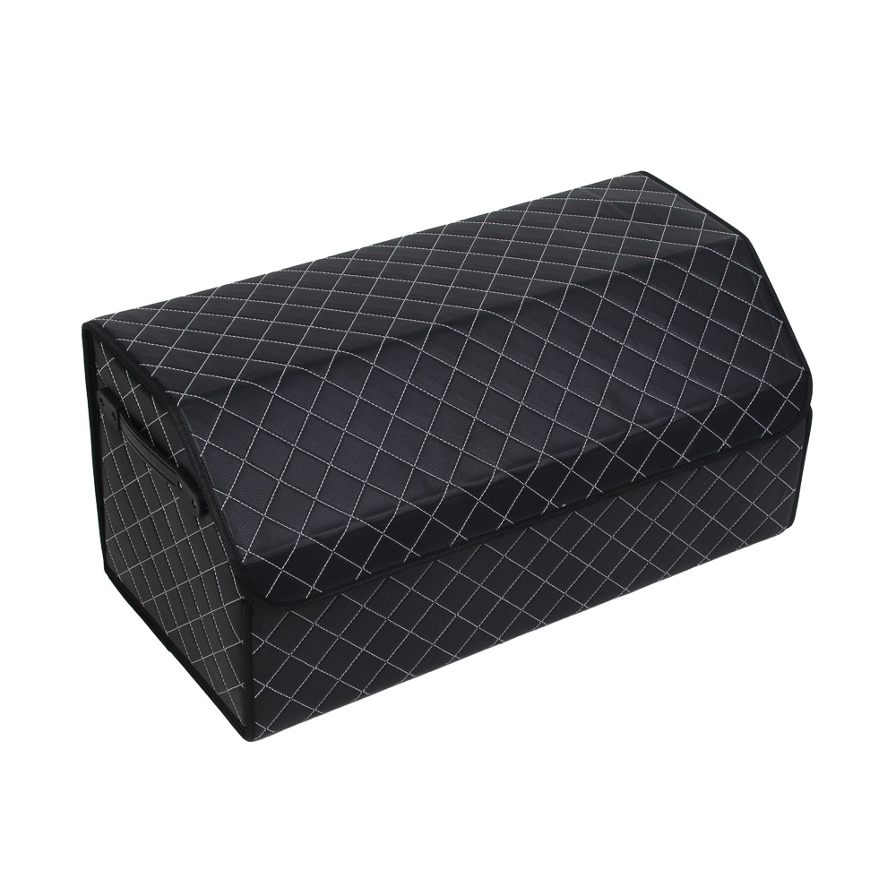 Органайзер багажника 65*30*28см экокожа Premium черный (10шт/кор) - фото в Миди Лтд Изображение товара Органайзер багажника 65*30*28см экокожа Premium черный (10шт/кор) в Миди Лтд