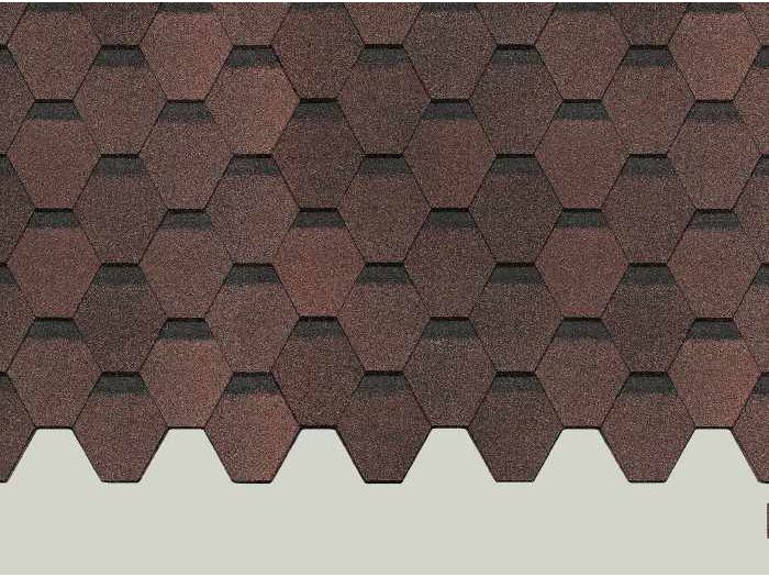 Изображение товара ХЧерепица гибкая DOCKE PIE Europa Karat 1000*318мм Коричневая (3м2/уп) в Миди Лтд