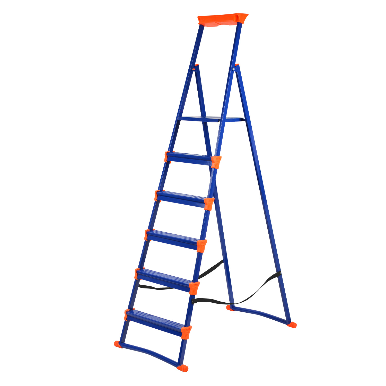 Стремянка металлическая с надежной опорой NIKA 6 ступеней высота до рабочей площ 180см 8,7кг - фото в Миди Лтд Изображение товара Стремянка металлическая с надежной опорой NIKA 6 ступеней высота до рабочей площ 180см 8,7кг в Миди Лтд