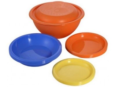 Набор посуды ДАЧНЫЙ (8шт/уп) - фото в Миди Лтд Изображение товара Набор посуды ДАЧНЫЙ (8шт/уп) в Миди Лтд