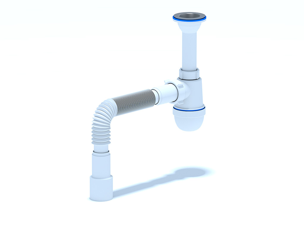 Изображение товара Сифон Ани "Варяг" с гибкой трубой 40х40/50 (50шт/уп) в Миди Лтд