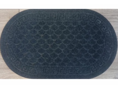 Изображение товара Коврик влаговпитывающий Чешуйки овал серый(0,6*0,9м) в Миди Лтд