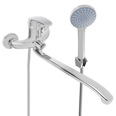 Смеситель для ванны СоюзКран с душем плоский излив 35см керам картридж 40мм хром цинк SK08-I106 - фото в Миди Лтд Изображение товара Смеситель для ванны СоюзКран с душем плоский излив 35см керам картридж 40мм хром цинк SK08-I106 в Миди Лтд