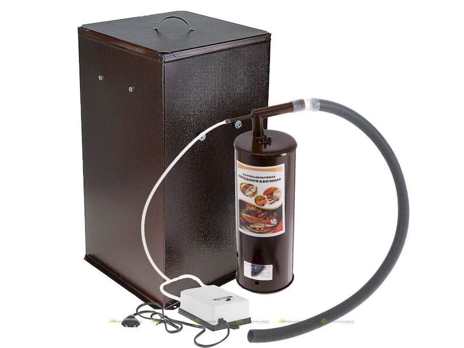 Изображение товара Коптильня холодного копчения (дымогенератор+емкость для копчения 50л) Дым Дымыч 01Б УЗБИ в Миди Лтд