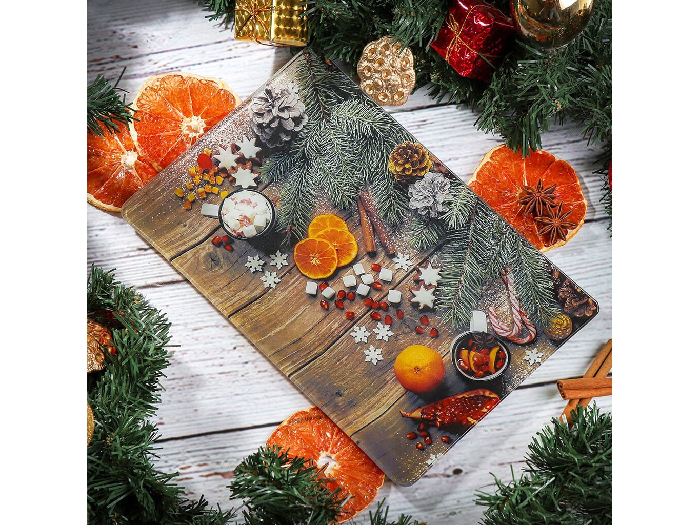 Изображение товара Тарелка десертная стекло прямоугольная 20*30см Daniks коричневая (6шт/уп) в Миди Лтд