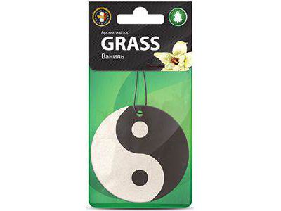 Изображение товара Ароматизатор картонный GRASS Инь Ян ваниль (50шт/уп) в Миди Лтд