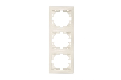 Изображение товара Рамка 3-ая LEZARD Мира вертикальная б/вставок крем в Миди Лтд