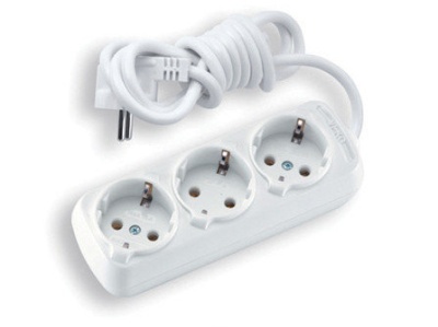 Удлинитель 3 гнезда с/з 2м (35шт/кор) - фото в Миди Лтд Изображение товара Удлинитель 3 гнезда с/з 2м (35шт/кор) в Миди Лтд