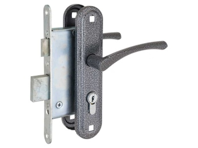 Замок врезной 3B4-3.07C Россия серебро с ручкой Стандарт (10шт/уп) - фото в Миди Лтд Изображение товара Замок врезной 3B4-3.07C Россия серебро с ручкой Стандарт (10шт/уп) в Миди Лтд