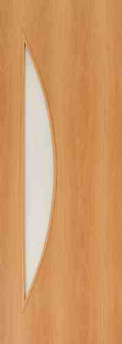 Изображение товара Полотно дверное ПО со стеклом Луна ламинированное миланский орех 600 в Миди Лтд
