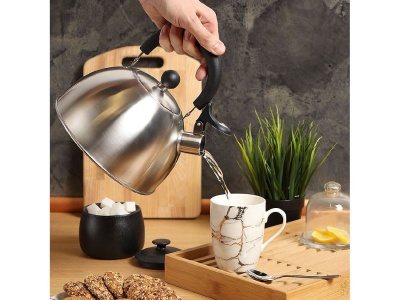 Чайник нерж сталь 2,5л (MSY-021M) со свистком ручка пластиковая индукция матовый Daniks (12шт/уп) - фото в Миди Лтд Изображение товара Чайник нерж сталь 2,5л (MSY-021M) со свистком ручка пластиковая индукция матовый Daniks (12шт/уп) в Миди Лтд