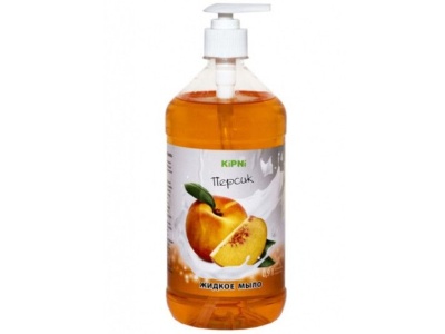 Мыло жидкое Персик универсальное ПЭТ 0,9л с дозатором (20шт/уп) - фото в Миди Лтд Изображение товара Мыло жидкое Персик универсальное ПЭТ 0,9л с дозатором (20шт/уп) в Миди Лтд