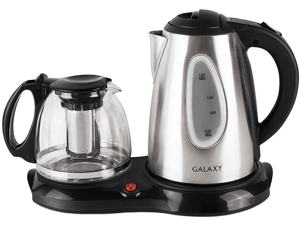Набор для приготовления чая GALAXY GL 0403 суммарная мощность 2220Вт чайник 1,8л заварочный чайник  - фото в Миди Лтд Изображение товара Набор для приготовления чая GALAXY GL 0403 суммарная мощность 2220Вт чайник 1,8л заварочный чайник  в Миди Лтд