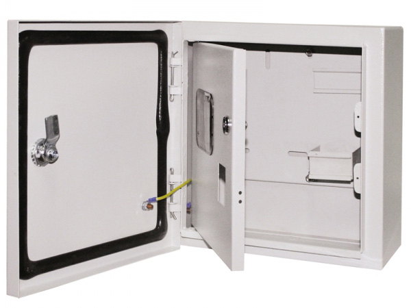 Изображение товара Корпус металлический навесной ЩУ-1ф/1-1-6 (310х300х150) IP66 2 двери TDM в Миди Лтд