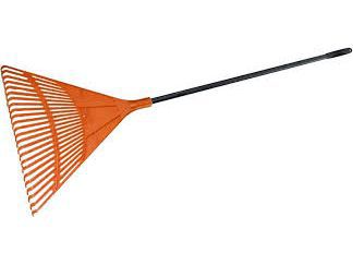 Изображение товара Грабли веерные УМЕЛЕЦ полипропиленовые в сборе алюминиевый черенок красные (5шт/уп) в Миди Лтд