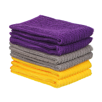 Изображение товара Набор салфеток из микрофибры 30*35см (6шт/уп) 3 цвета VETTA  Х в Миди Лтд