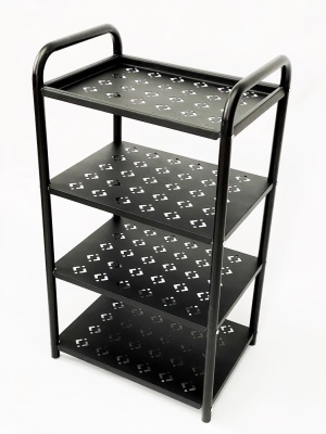 Изображение товара Этажерка Принт 4 полки черный в Миди Лтд